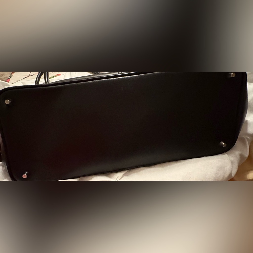 Coach Black Leather Tote Bag - Picture 8 of 11